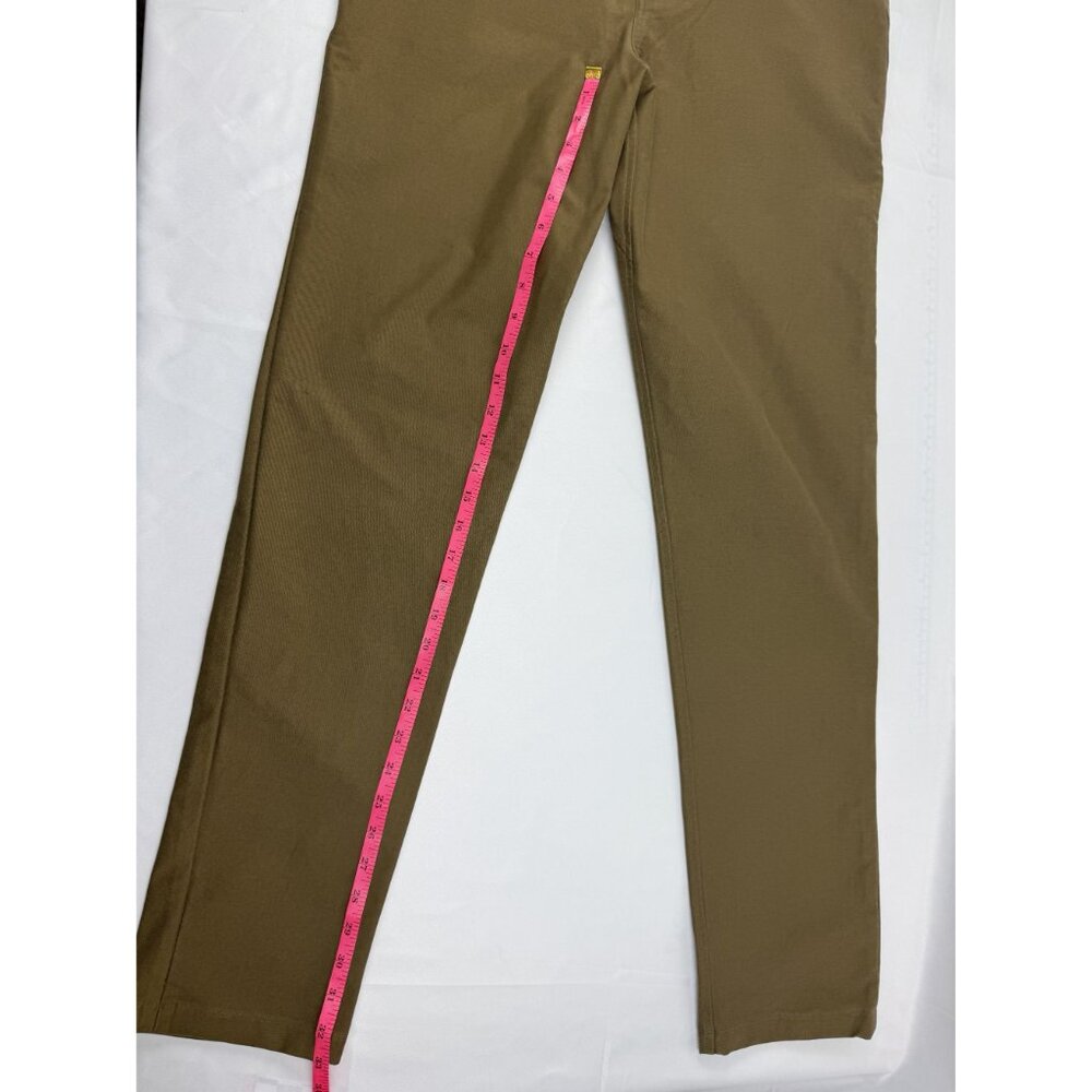 LULULEMON ABC Slim Fit Utilitech Pants Brown Jeans Stretch Mens 31x33 Office - Picture 9 of 10